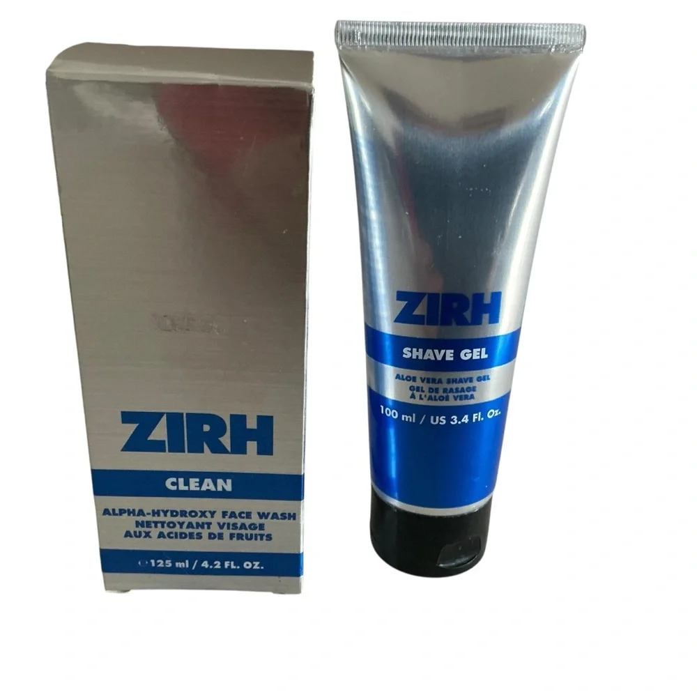 Zirh men’s aloe Vera face wash and shave gel set